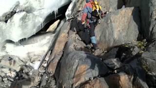 Pax Arctica Expedition Rwnezori 2014 - Reaching the front of Margherita Glacier