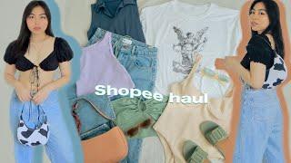 shopee try-on clothing haul  (dupes and closet must haves!)