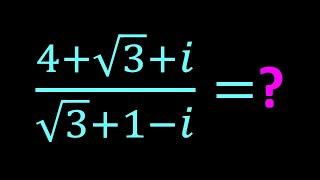 Simplifying a Radical and Complex Fraction #maths