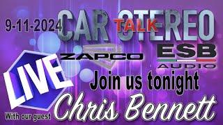 Zapco and ESB Audios's Chris Bennett live tonight on Car Stereo talk