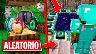 ¡TERMINAMOS MINECRAFT con OBJETOS ALEATORIOS!  MATAMOS al DRAGÓN del END MINECRAFT ALEATORIO