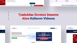 Ücretsiz Deneme Alanı Kullanımı | TradeAtlas