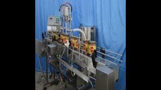 SWANPACK   SIX HEAD PIZZA SAUCE FILLING MACHINE//POLA ABHIRAM