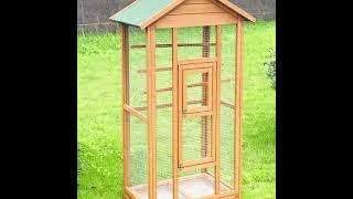 Bird Cage Large Wood Outdoor Fashion SHUNDA Print Sustainable Wooden Ducts for Birds