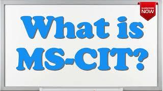 What is the full form of MS-CIT?