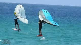 Merimbula Beach NSW Wingfoiling with some young guns