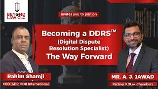 Digital Dispute Resolution Specialist | Rahim Shamji |ADR ODR International |A J Jawad l Mediation l