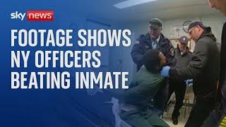 Bodycam footage shows NY officers beating prisoner before death