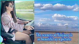 Beautiful female truck driver and her journey to Xinjiang (Part 2)