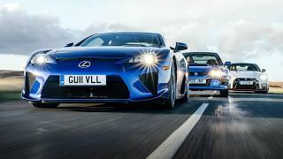 Lexus LFA v Nissan GT-R Nismo v Subaru Impreza 22B: Japan's greatest hits