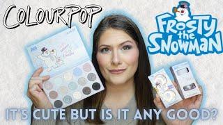 COLOURPOP X FROSTY THE SNOWMAN COLLECTION | SWATCHES + TRY ON