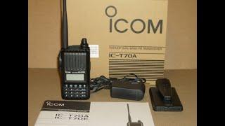 UNBOXING  ICOM IC T70A dual band portable radio