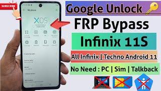 INFINIX HOT 11s FRP BYPASS ANDROID 11 | INFINIX X6812 FRP BYPASS