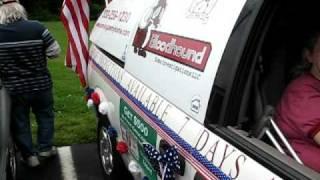 Home Inspector Austintown OH Vehicle Decorated for the 4th of July Parade