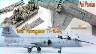 Building the Hasegawa 1/48 TF-104G Scale Model Aircraft Full Version