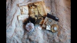 Vintage Junk Journal Tags Pockets Embellishment Kit - SOLD - Thank you!