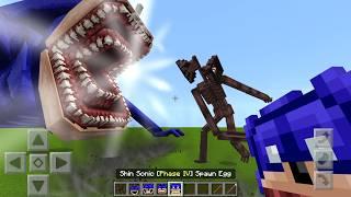 NEW Shin Sonic vs Siren Head Mod ADDON UPDATE in MINECRAFT PE