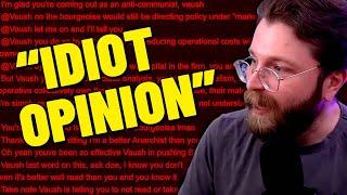 Vaush Rants About Capitalism And Argues With Angry Anarchist Chatter