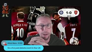 INTER MILAN VS ARSENAL LIVE CHAMPIONS LEAGUE WATCHALONG️