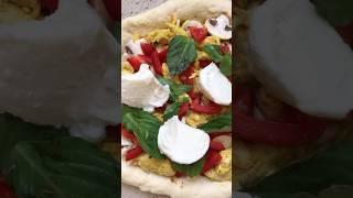 پيتزا با مرغ مرينت شده و خمير خونگي | chicken pizza with homemade dough #pizza #pizzarecipe #پيتزا