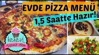 Evde Pizza Menü ( Domates Çorbası, Salata, Sütlaç) / Ayşenur Altan Yemek Tarifleri