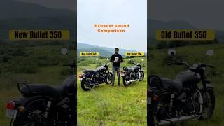 Royal Enfield Bullet 350 New vs Old - Exhaust Sound Comparison | BikeWale #shorts #bullet350