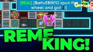 REME KING IS BACK!! (GIVEAWAY) - Growtopia Casino