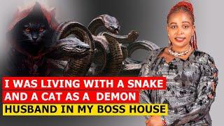 I WAS SHOCKED TO SEE A CAT WHO IS A HUSBAND OF MY BOSS & A SNAKE  LIVIVING WITH US DAILY‍