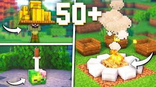 Minecraft: 50+ Mini Build Hacks & Tricks!