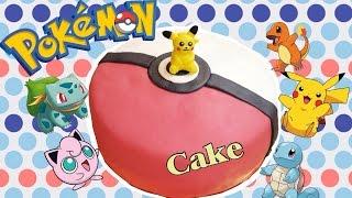 Торт с сюрпризом Покемон Покебол Пикачу ️ DIY Pokeball cake with a surprise: Pokémon Pikachu