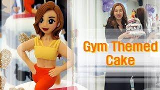 gym themed cake 피트니스 센터 트레이너 케이크