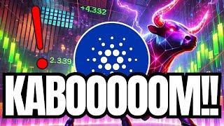 CARDANO (ADA) KABOOOOOOOOOM MOMENT HAPPENING RIGHT NOW !!!!!!!!! | CARDANO PRICE PREDICTION