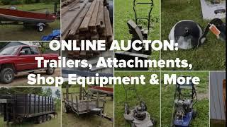 Online Auction: Trailers, Attachments, Auto Lifts, Ladders & Shop Equipment