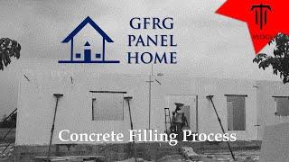 MY GFRG HOME | GFRG Panel Concrete Filling process