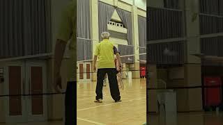 d 90-year-old Grandpa who plays badminton  90세에도 배드민턴치시는 할아버지! #배드민턴#할아버지#90세 #badminton