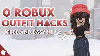 Easy 0 Robux Outfit Hacks ₊⋆⭒˚｡