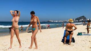 HOT 5000 Bodies  - Copacabana Beach Rio | 4K 2024 Walking Tour beach walk