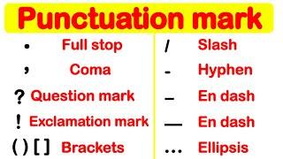 PUNCTUATION MARK GUIDE | Learn how to use punctuation correctly