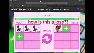 Adopt me trading values . gg malfunctioned?? 