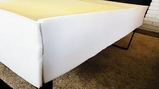 Part 4: Coffee Table to Ottoman (Tutorial) by RustiKate: DIY with Sarah of "Dan & Sarah Makers"