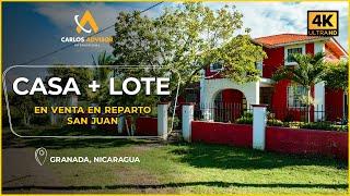  ¡Gran Oportunidad! Casa en Venta con Lote Extra en Reparto San Juan, Granada Nicaragua