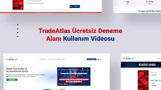 Ücretsiz Deneme Alanı Kullanımı | TradeAtlas