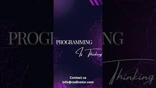Programming is Thinking Not Typing