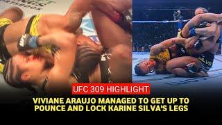 UFC 309 Highlights: Viviane Araujo survives and recovers to destroy Karine Silva