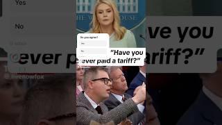 Karoline Leavitt speaks on the tariff war.  #politics #tariffwar #news #donaldtrump #americanmade