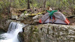 Back Country Camping & Hiking - Searching for Hidden Waterfall & Abandoned Mine