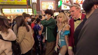 4k Shibuya Halloween Tokyo Japan.