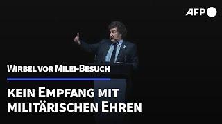 Mileis Deutschland-Besuch sorgt schon im Vorfeld für Wirbel | AFP