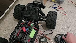 ProModeler DS635BLHV servo on dedicated battery - carpet test in X-Maxx