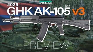 2025 GHK AK105 GBB V3 sample Review.